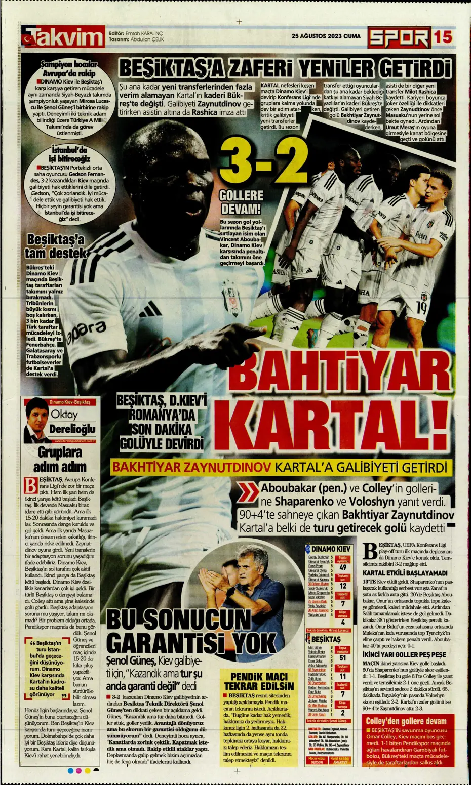 "Fenerbahçe'den 5'i 1 yerde" | Sporun manşetleri (25 Ağustos 2023) - 41