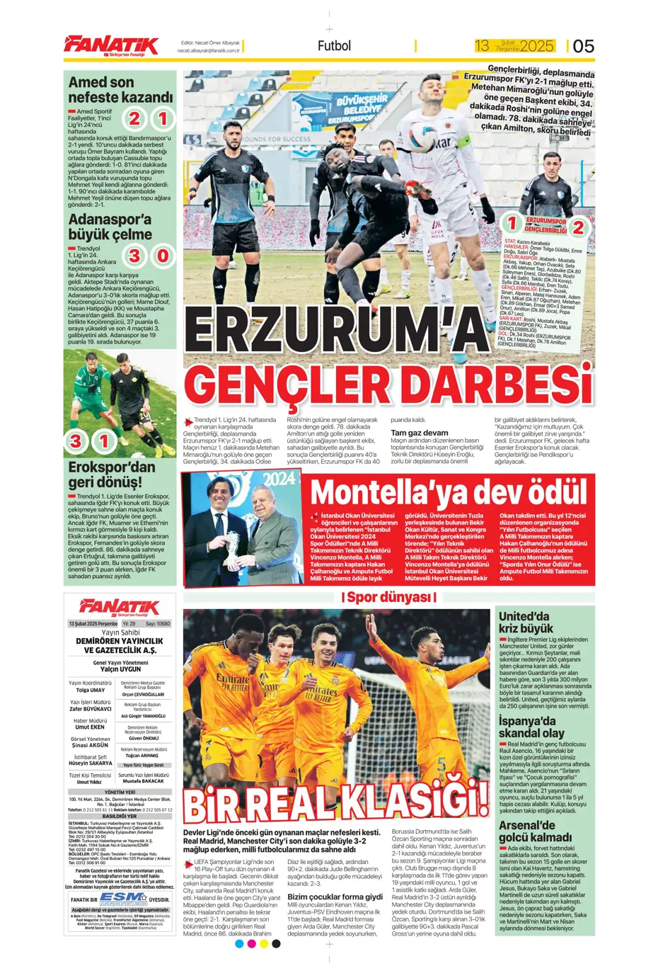 "Bugün vur, haftaya tur" | Sporun manşetleri - 10