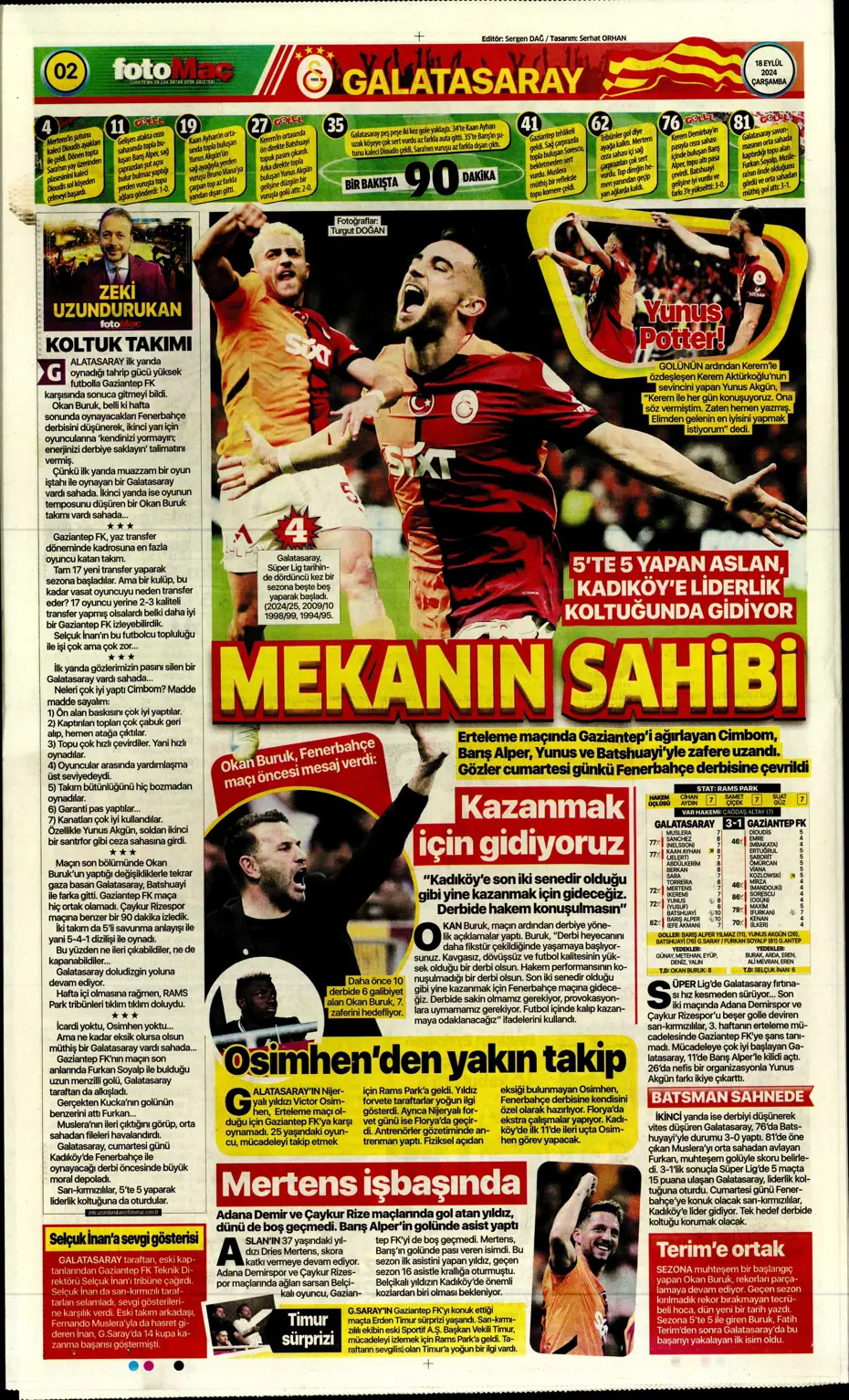"Jose Mourinho'dan derbi kararı" | Sporun manşetleri - 13 "Jose Mourinho'dan derbi kararı" | Sporun manşetleri - 13