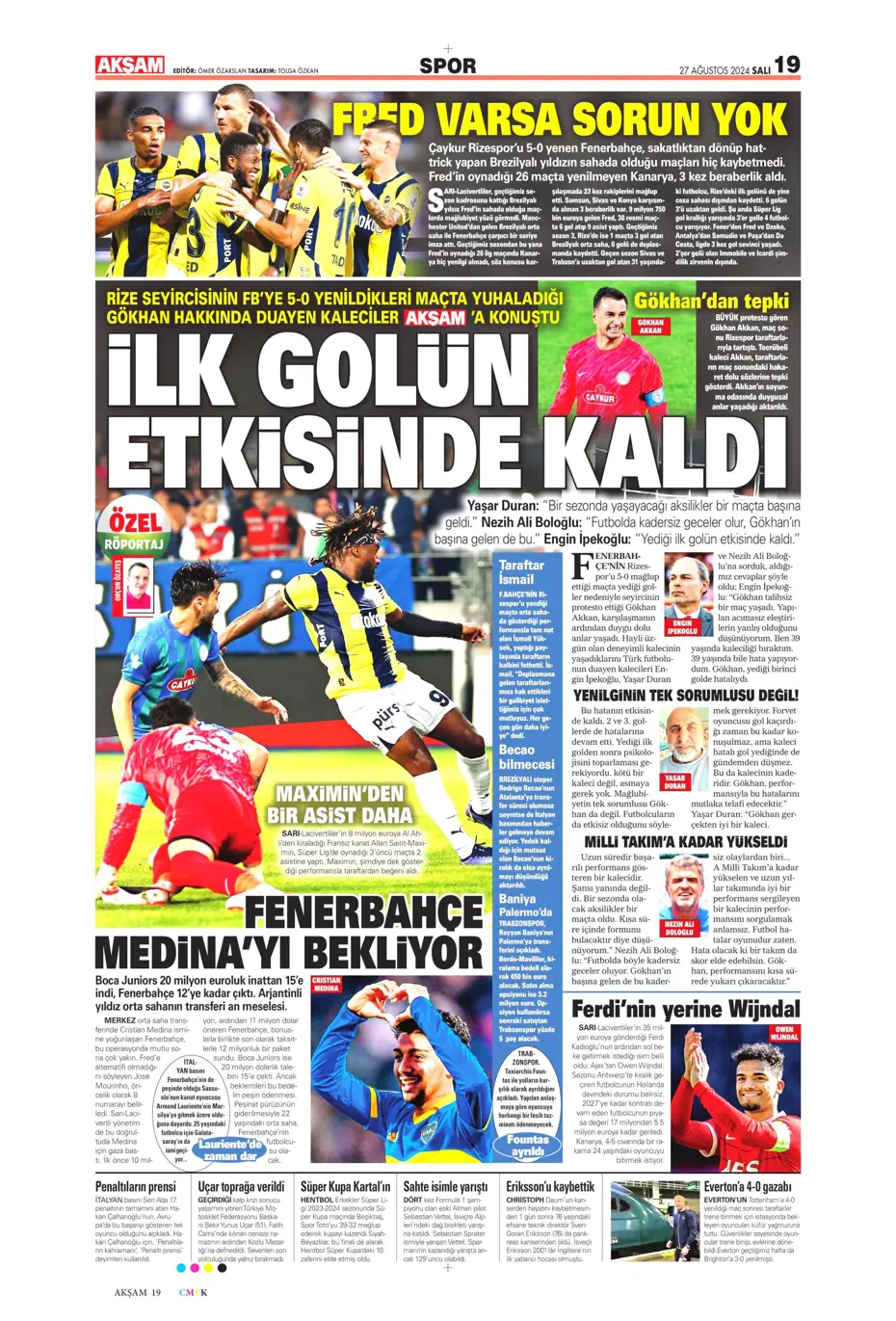 "Şok eden Ferdi Kadıoğlu gerçeği" | Sporun manşetleri - 3