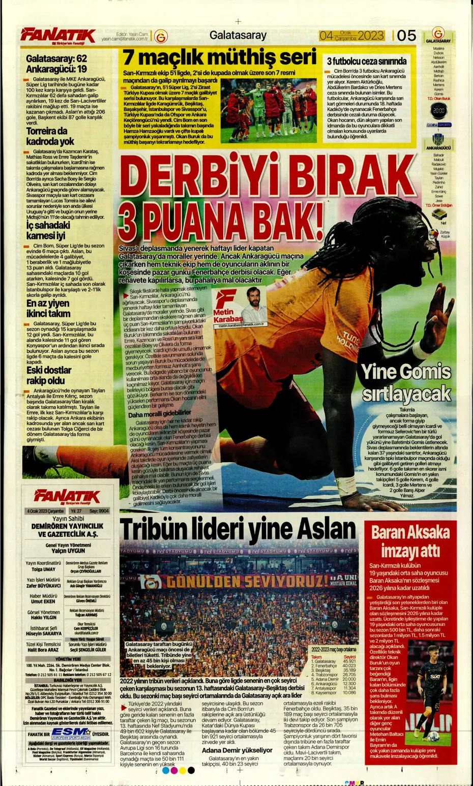 Sporun Manşetleri (4 Ocak 2023) - 12