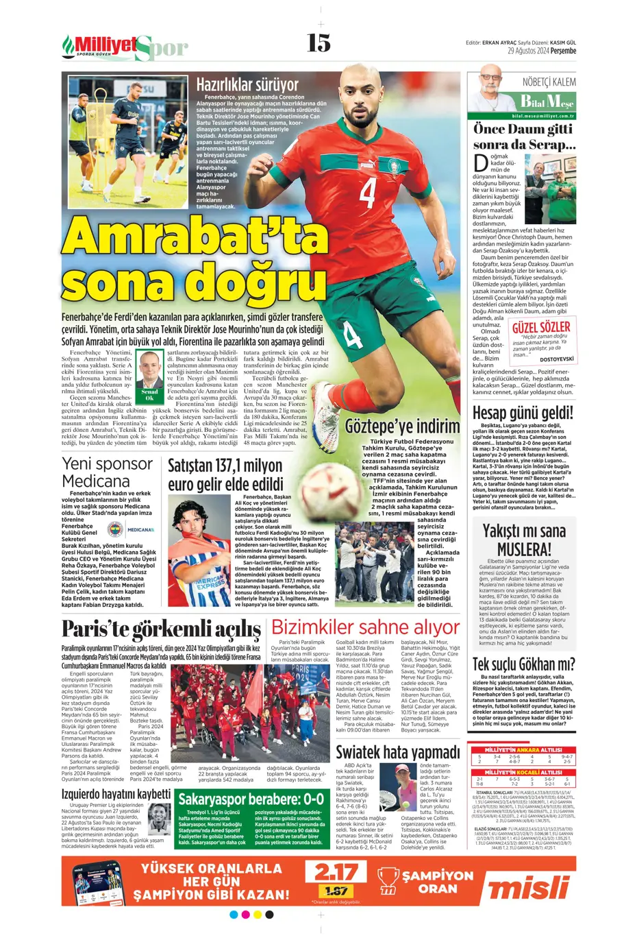 "Fenerbahçe'den Saint-Maximin kararı" | Sporun manşetleri - 23