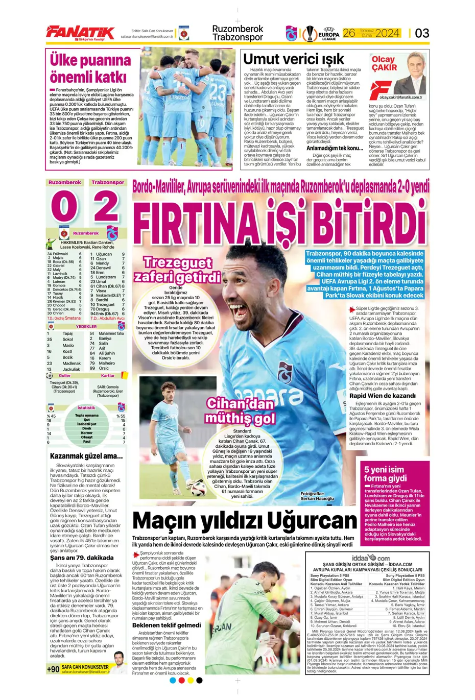 "Anderson Talisca savaşı" | Sporun manşetleri - 4