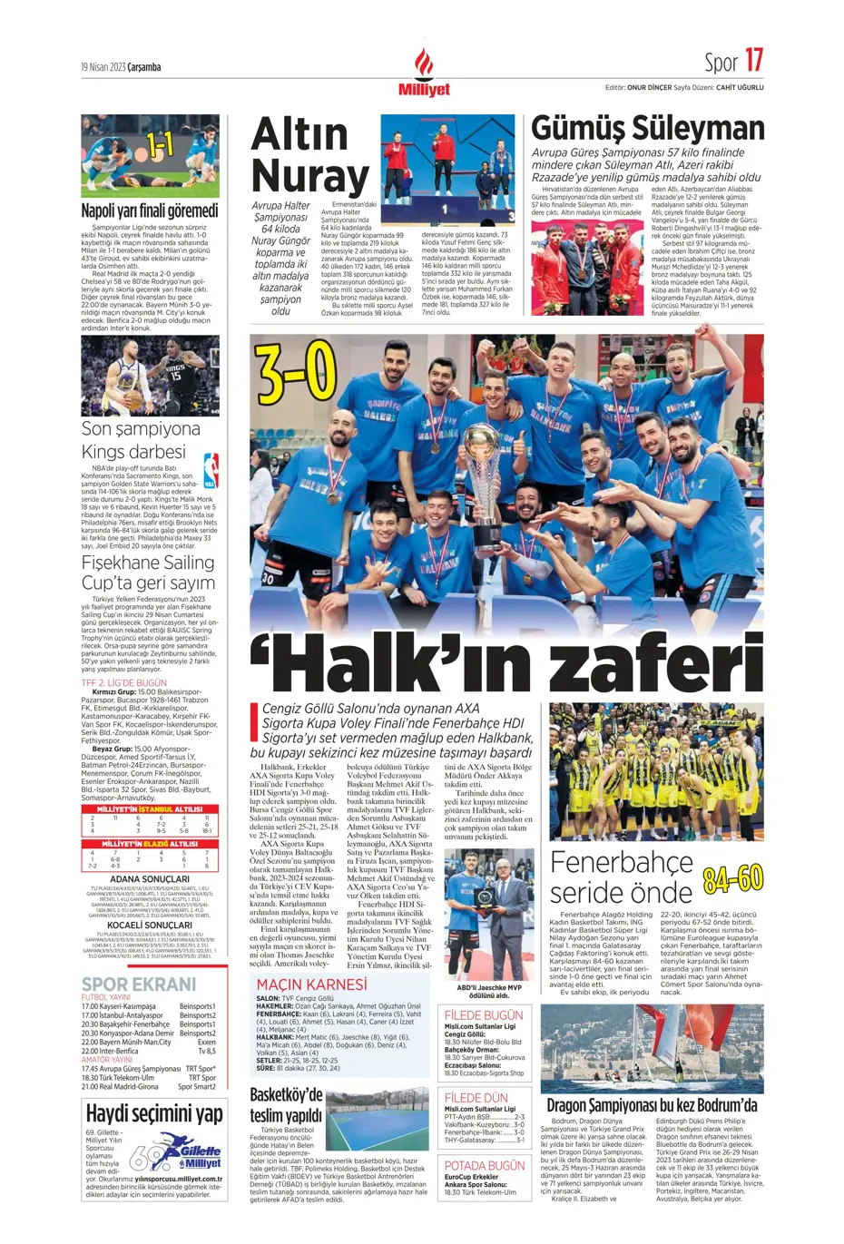 "Galatasaray'ın şov gecesi" | Sporun Manşetleri - 24 "Galatasaray'ın şov gecesi" | Sporun Manşetleri - 24
