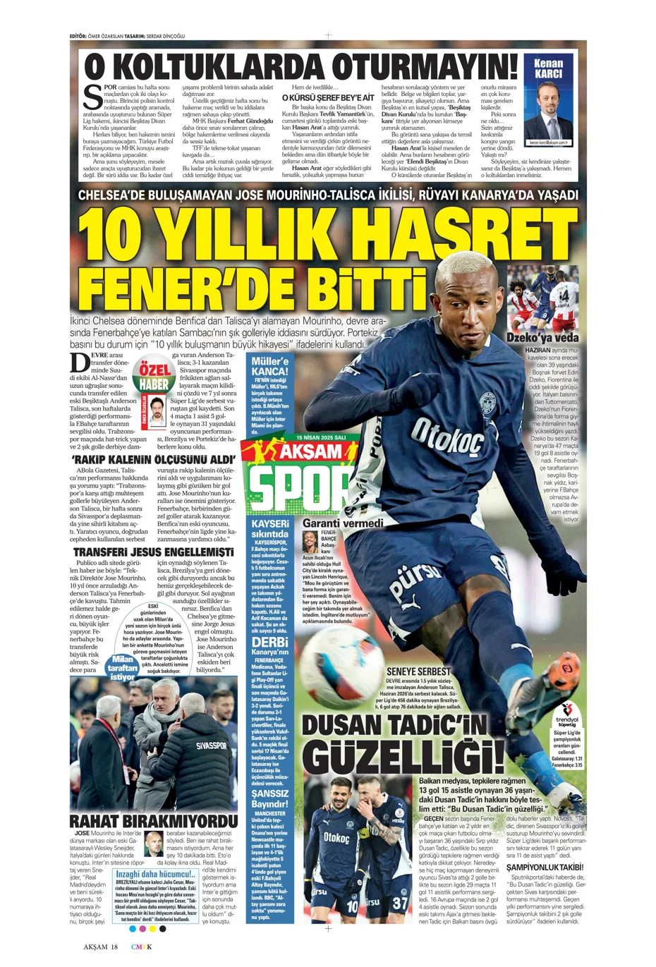 "Aslan'da De Bruyne hazırlığı" | Sporun manşetleri - 1