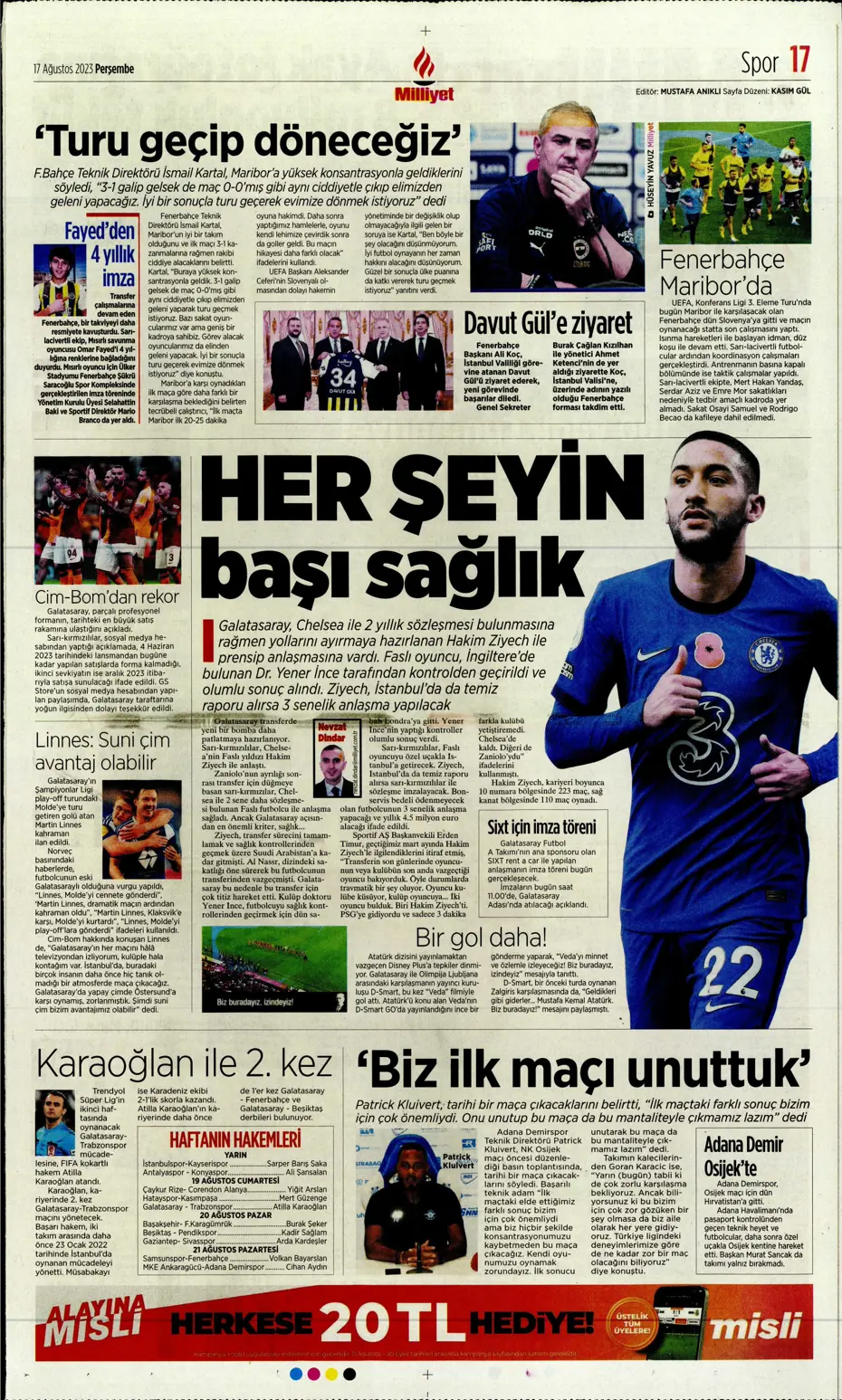 "Anderson Talisca için yoğun mesai" | Sporun Manşetleri - 22