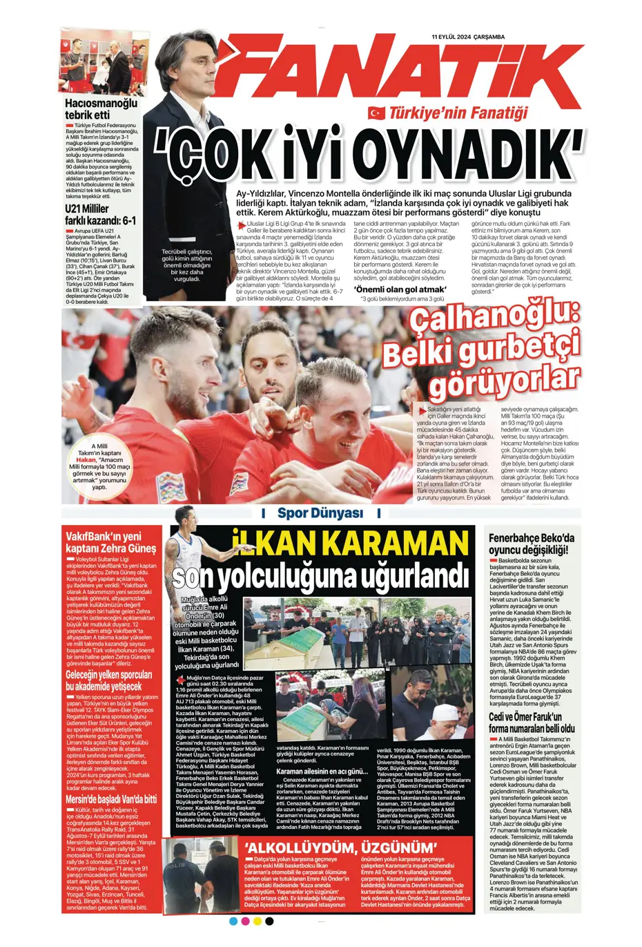 "Icardi müjdesi" | Sporun manşetleri (11 Eylül 2024) - 10 "Icardi müjdesi" | Sporun manşetleri (11 Eylül 2024) - 10