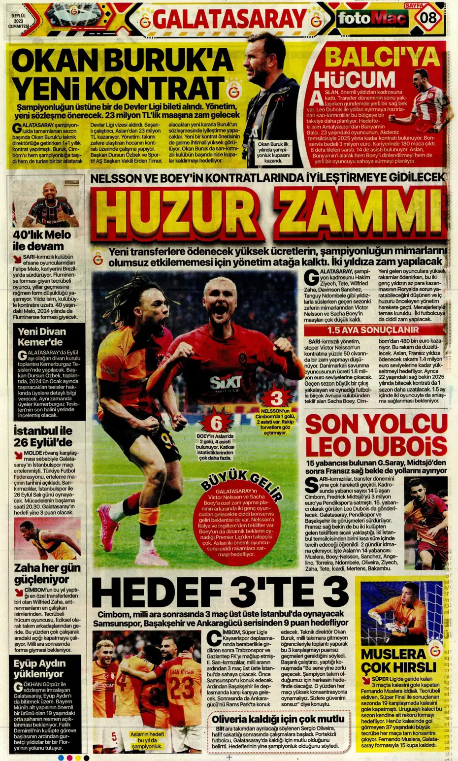 "Kuntz'un eseri" | Sporun manşetleri (9 Eylül 2023) - 19