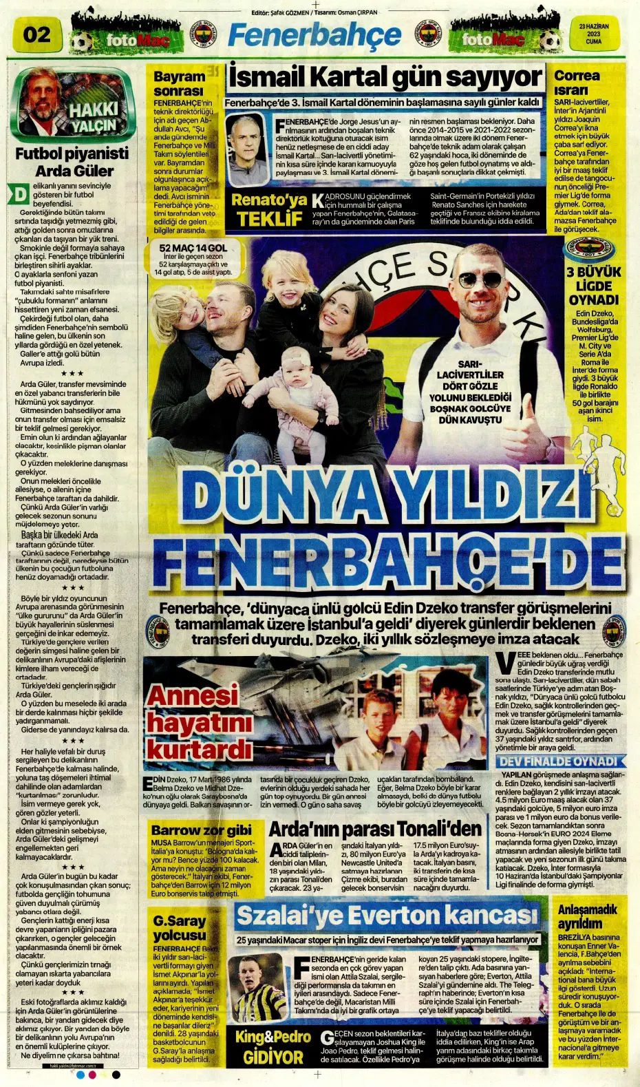 "Cüneyt Çakır ve Abdullah Avcı geliyor" | Sporun manşetleri (23 Haziran 2023) - 9