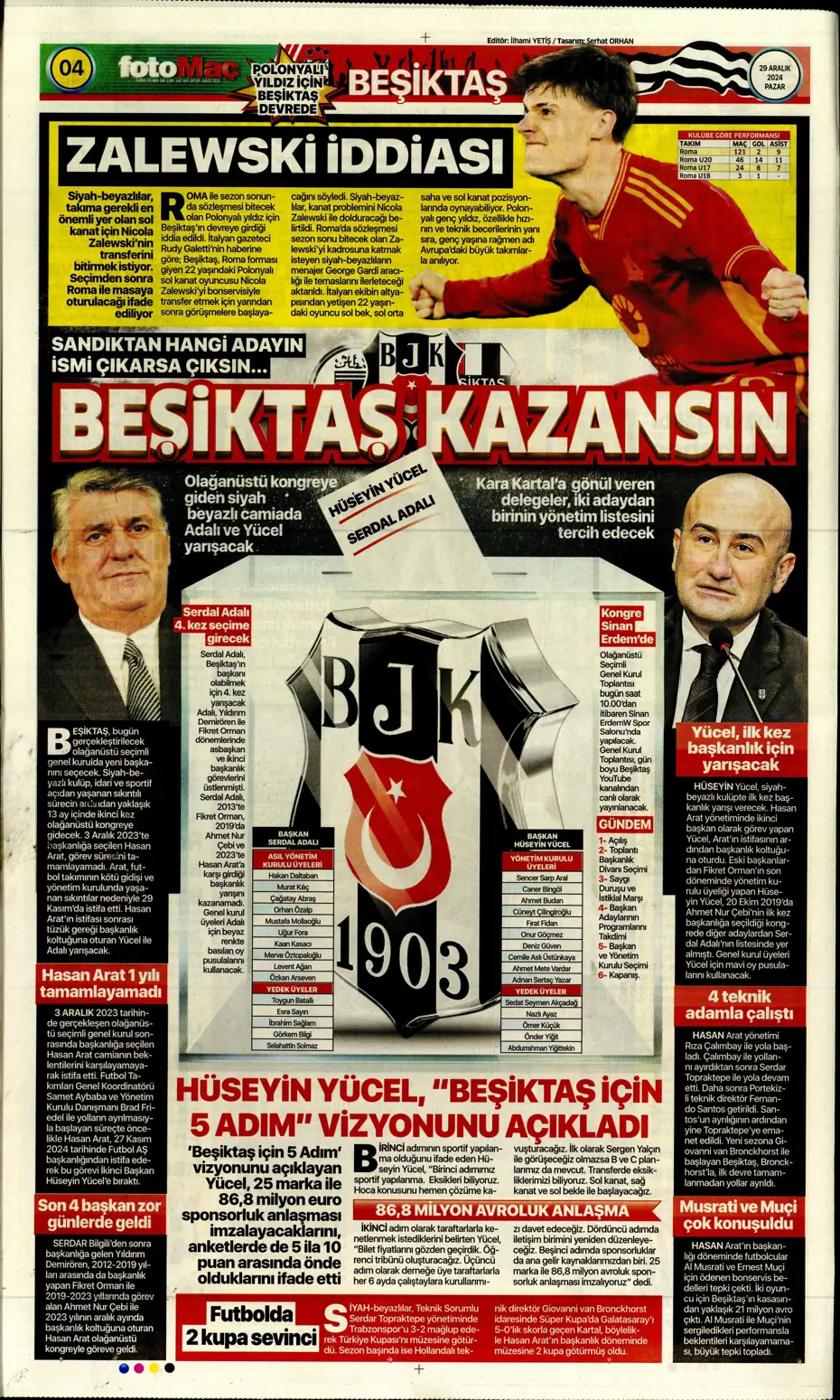 "Mikautadze'de sona doğru" | Sporun manşetleri (29 Aralık 2024) - 13