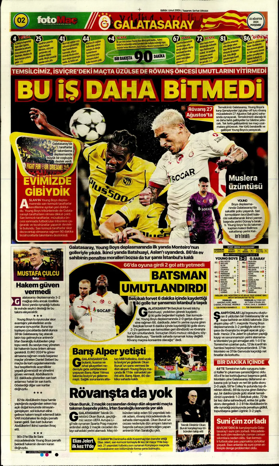 "Batman bile kurtaramadı" | Sporun manşetleri (22 Ağustos 2024) - 12 "Batman bile kurtaramadı" | Sporun manşetleri (22 Ağustos 2024) - 12