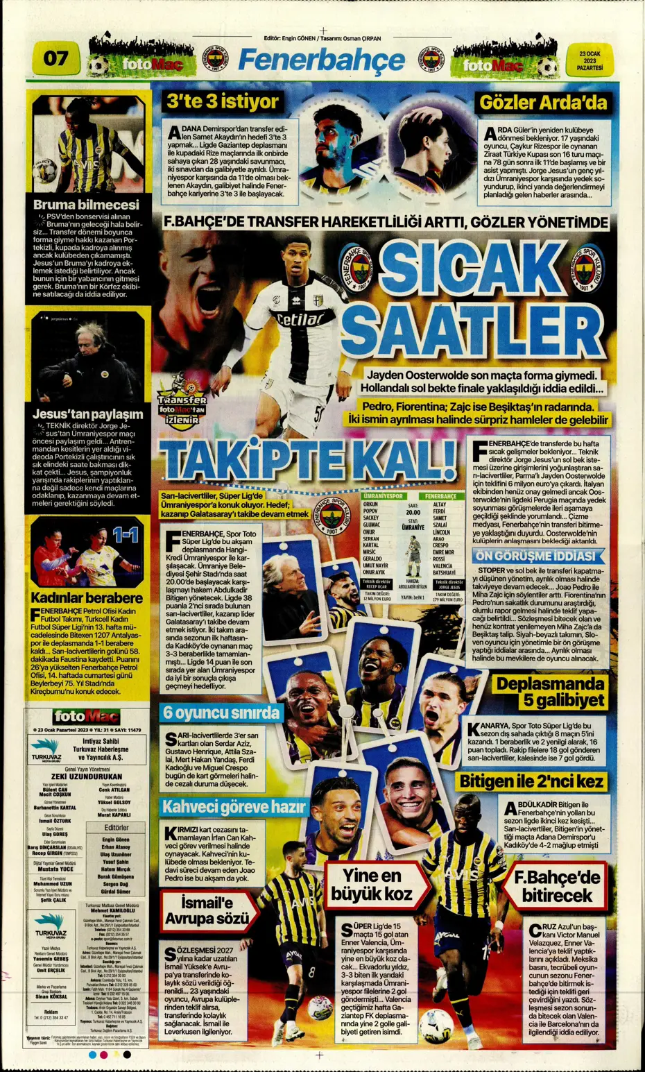 Sporun manşetleri (23 Ocak 2023) - 15