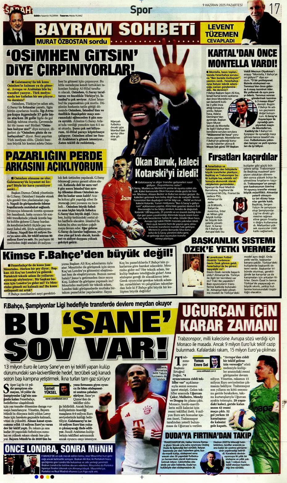 "Hakim Ziyech geri dönüyor" | Sporun manşetleri - 27