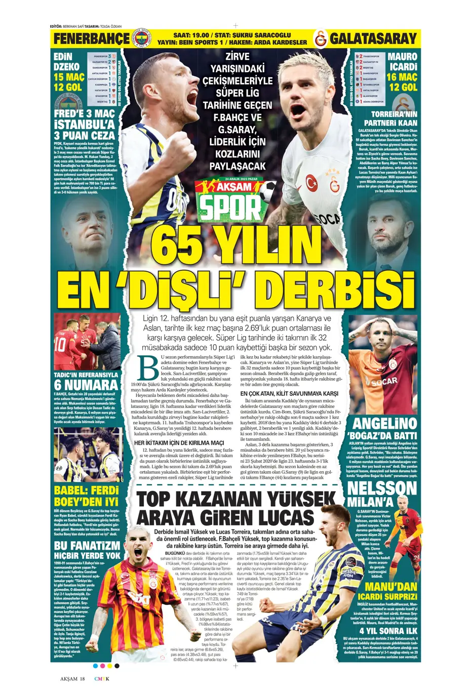 "Flick takımı görünce vazgeçti" | Sporun manşetleri (24 Aralık 2023) - 2