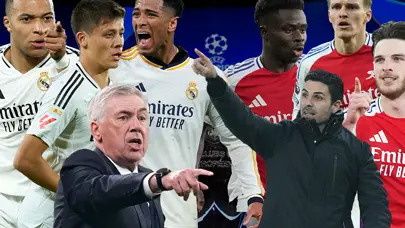 ŞAMPİYONLAR LİGİ'NDE TARİHİ MAÇ | Real Madrid-Arsenal maçı ne zaman, saat kaçta, hangi kanalda, şifresiz mi? (İlk 11'ler)