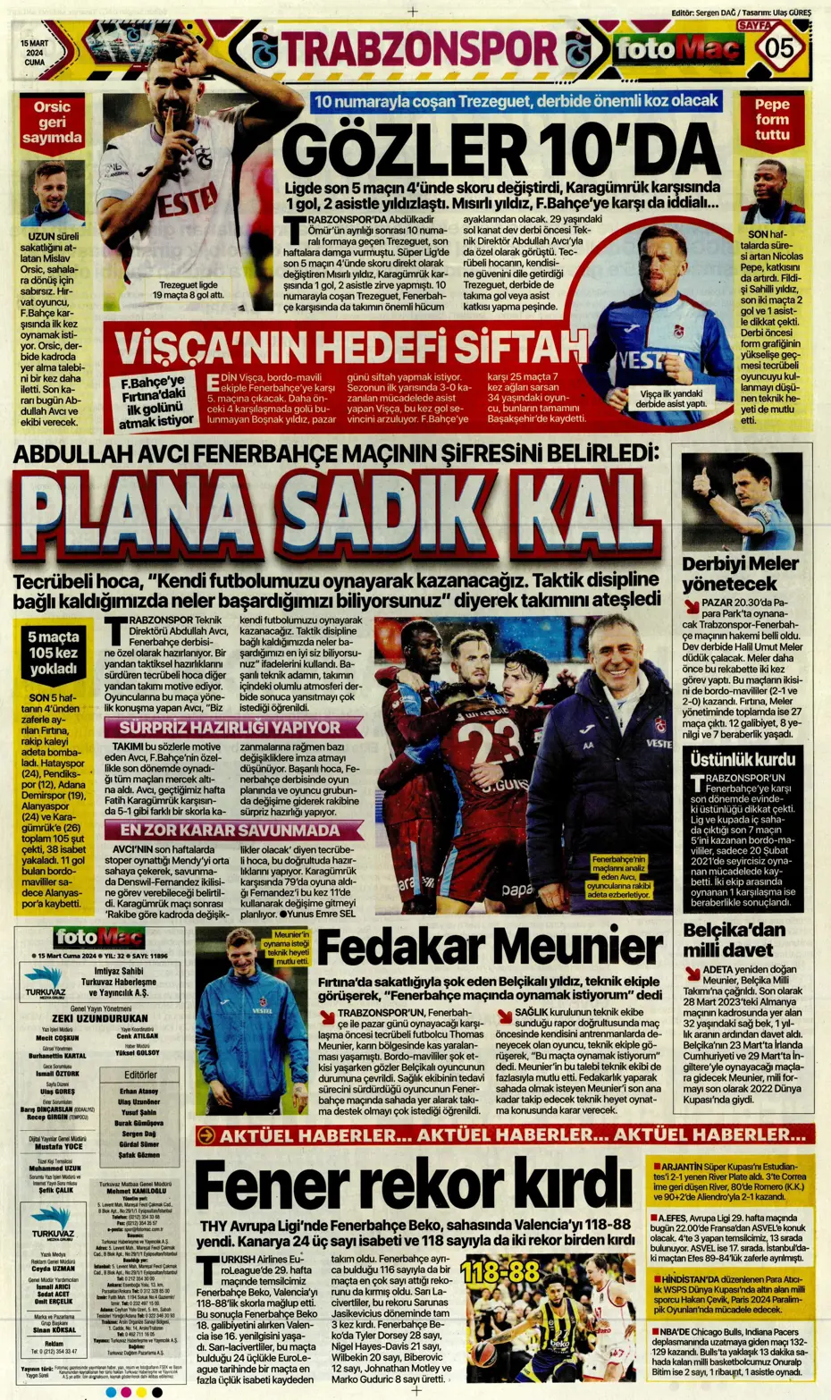 "Atina'ya 4 kaldı" | Sporun manşetleri (15 Mart 2024) - 12 "Atina'ya 4 kaldı" | Sporun manşetleri (15 Mart 2024) - 12