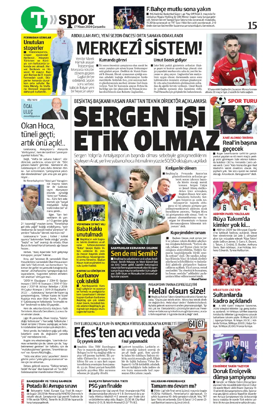 "Fenerbahçe ve Galatasaray'ın Barreiro kapışması" | Sporun manşetleri - 23