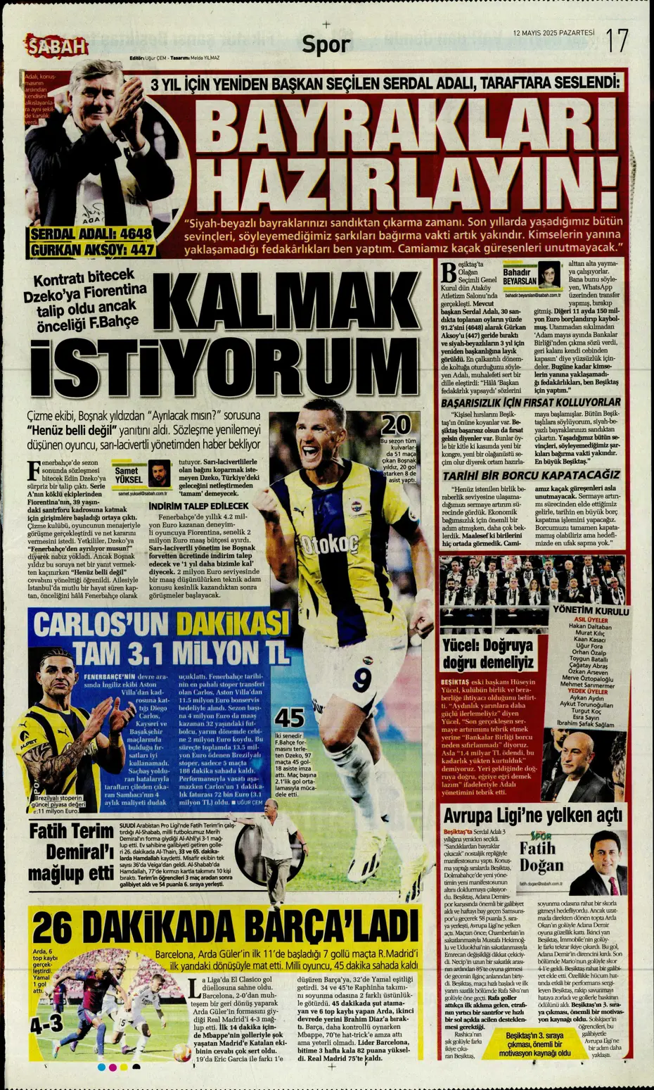 "Fenerbahçe'nin yeni golcüleri Jonathan David ve Abraham" | Sporun manşetleri - 19