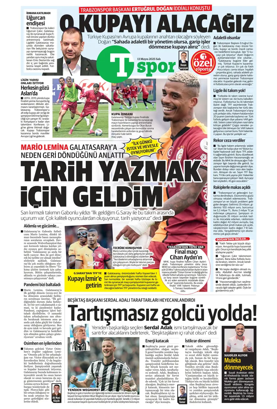 "Galatasaray, Osimhen için Napoli ile anlaştı" | Sporun manşetleri - 36