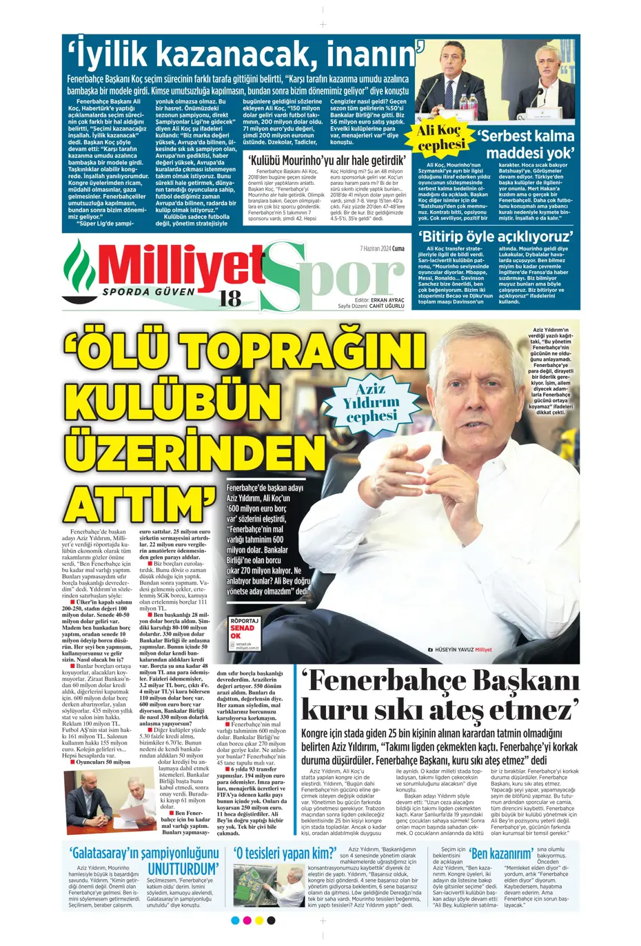 "Fener'e 'Uçan Koreli'" | Sporun manşetleri (7 Haziran 2024) - 19 "Fener'e 'Uçan Koreli'" | Sporun manşetleri (7 Haziran 2024) - 19