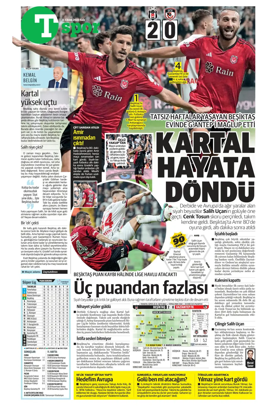 "Ne Bayern ne Barça en büyük Kanarya" | Sporun manşetleri (31 Ekim 2023) - 36