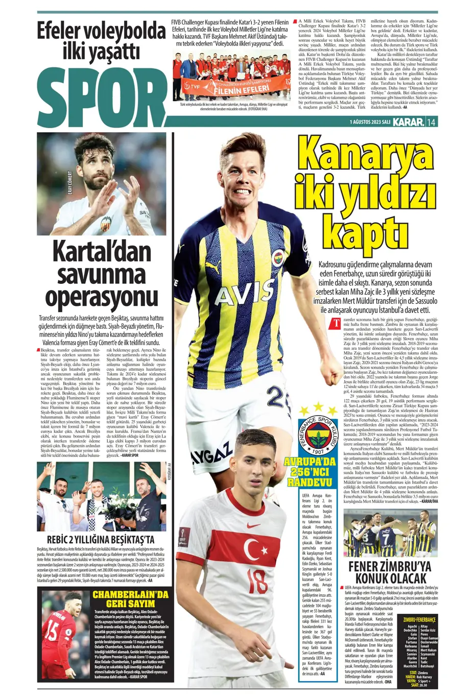 "Nelsson'un yerine Sergio Ramos" | Sporun Manşetleri - 23 "Nelsson'un yerine Sergio Ramos" | Sporun Manşetleri - 23