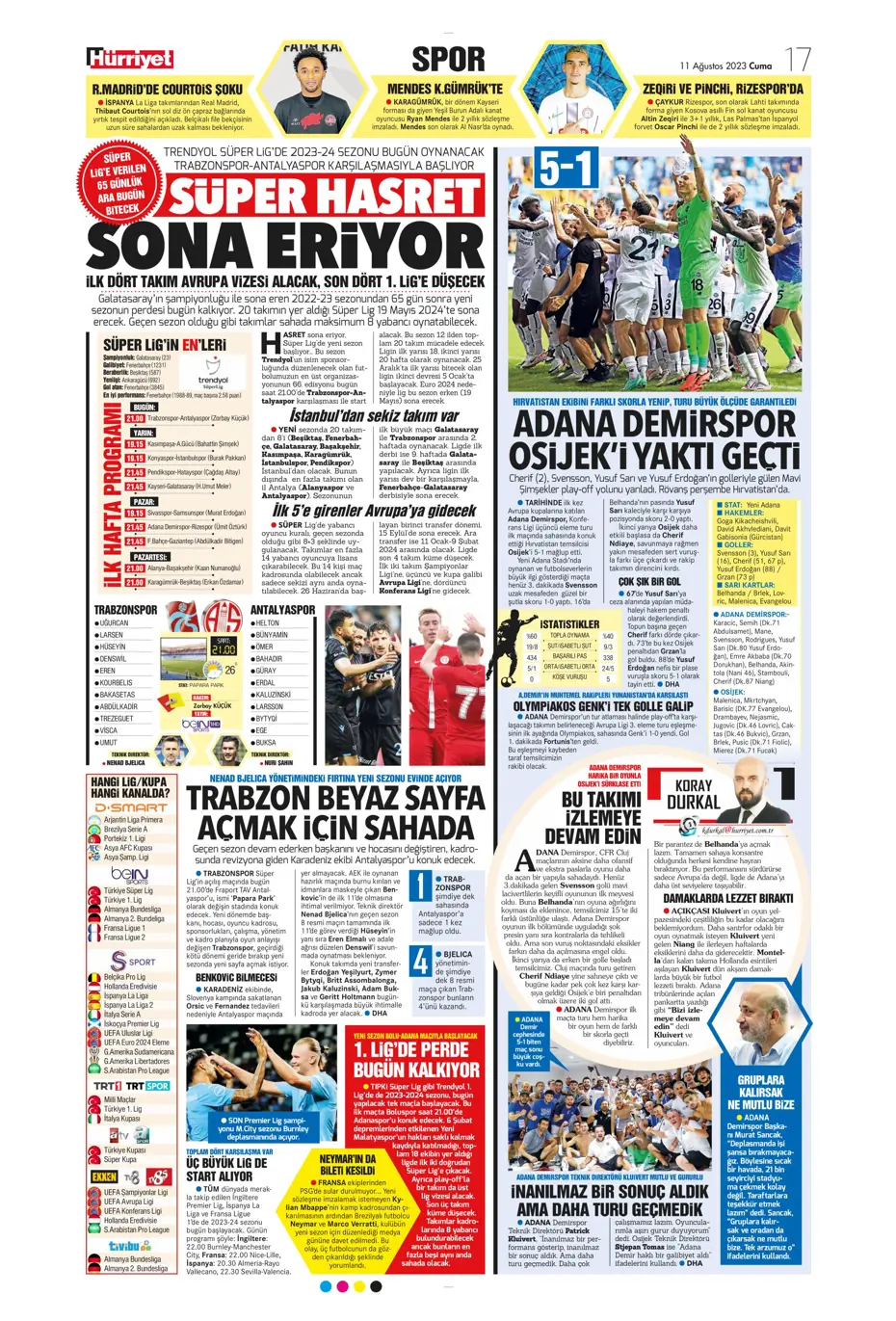 "Cengiz Ünder için yeni görüşme" | Sporun manşetleri (11 Ağustos 2023) - 24 "Cengiz Ünder için yeni görüşme" | Sporun manşetleri (11 Ağustos 2023) - 24