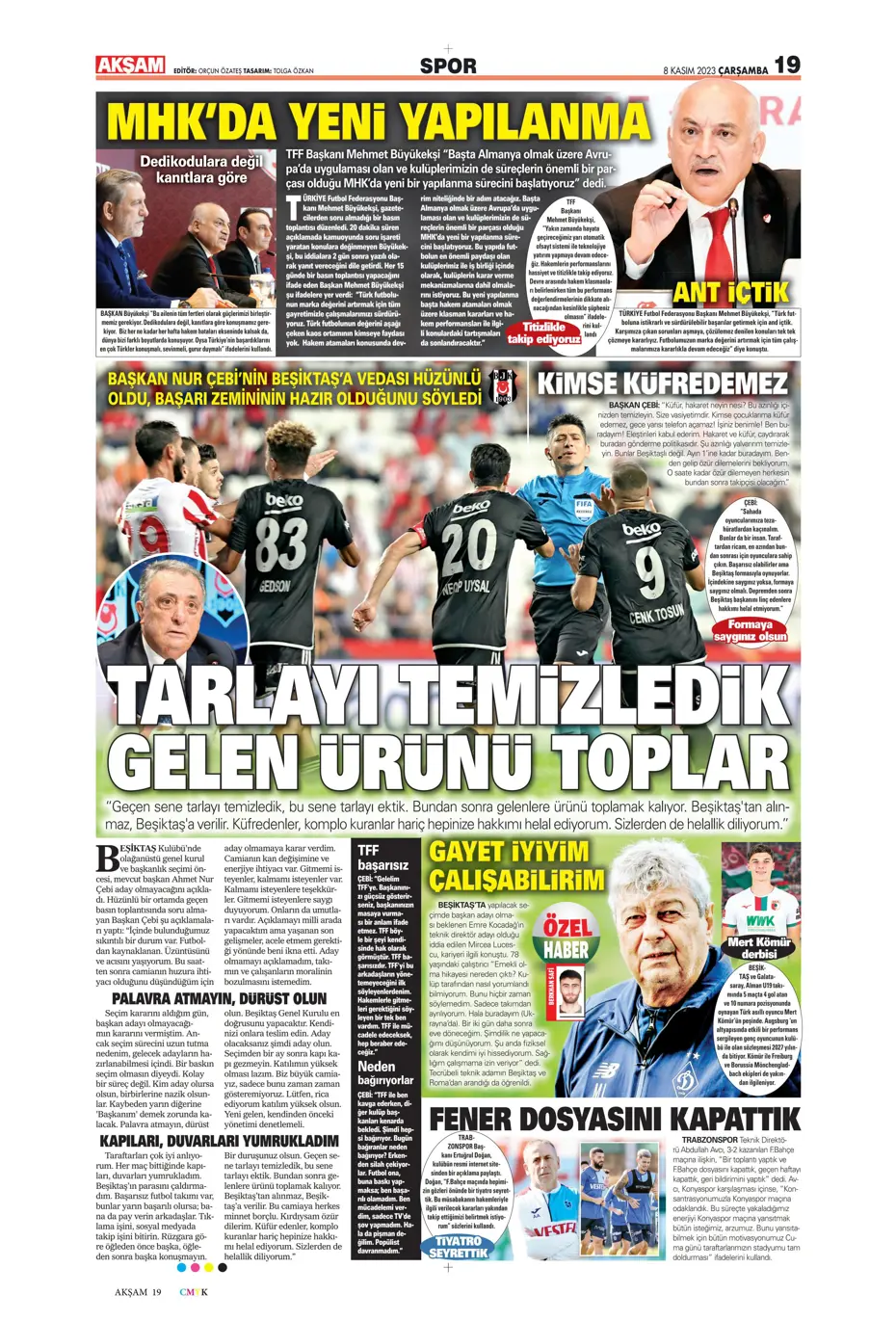 "Yeni MHK formülü" | Sporun manşetleri (8 Kasım 2023) - 2