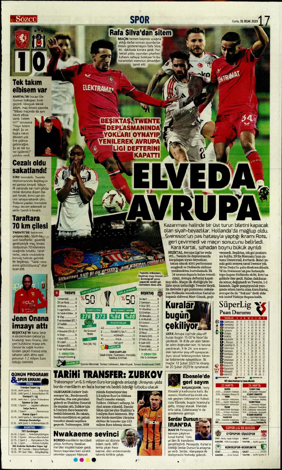 "Galatasaray ve Fenerbahçe play, Beşiktaş off" | Sporun manşetleri - 22