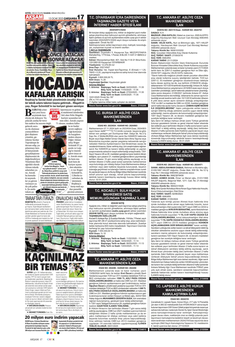 "Fenerbahçe'de yeni hedef Koki Machida" | Sporun manşetleri - 3 "Fenerbahçe'de yeni hedef Koki Machida" | Sporun manşetleri - 3