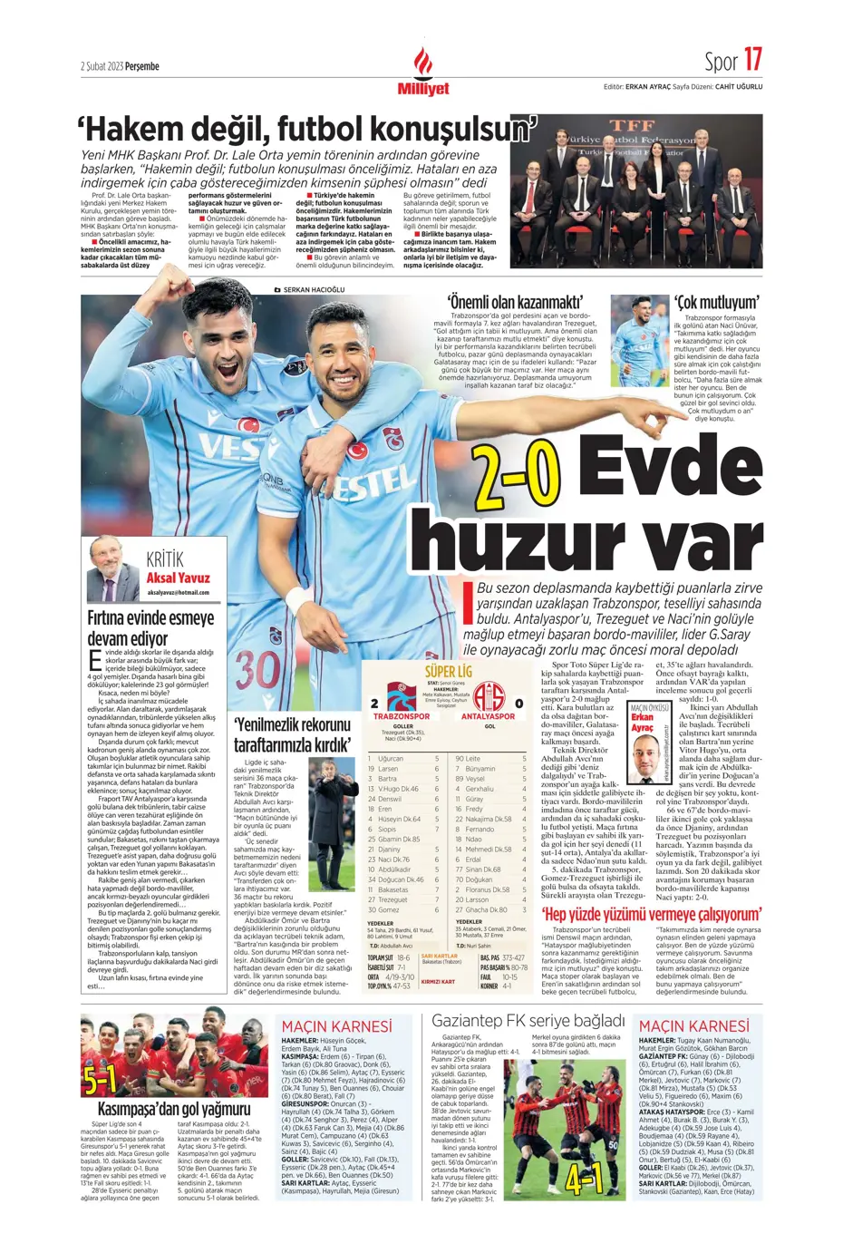 Sporun Manşetleri (2 Şubat 2023) - 30