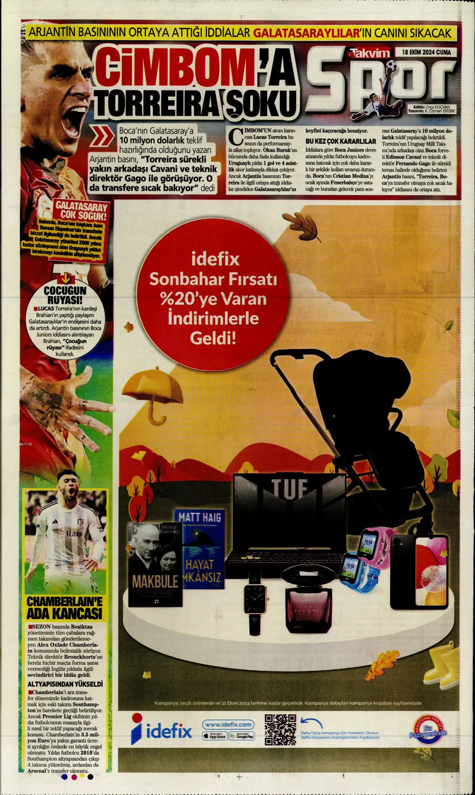 "Fenerbahçe'ye 1 milyar euroluk bomba" | Sporun manşetleri (18 Ekim 2024) - 36