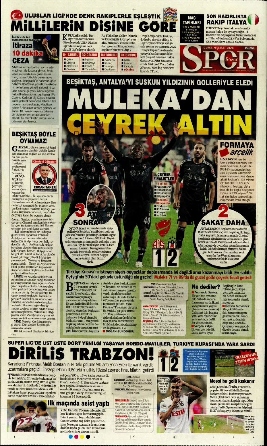 "Icardi &amp; Dzeko'yu geçti" | Sporun manşetleri (9 Şubat 2024) - 22