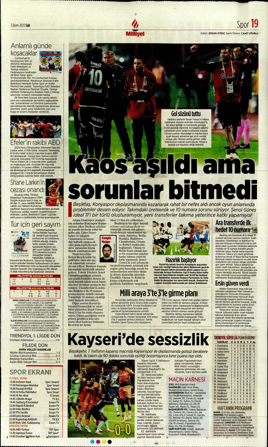"İşte Okan Buruk'un imha planı" | Sporun manşetleri (3 Ekim 2023) - 23