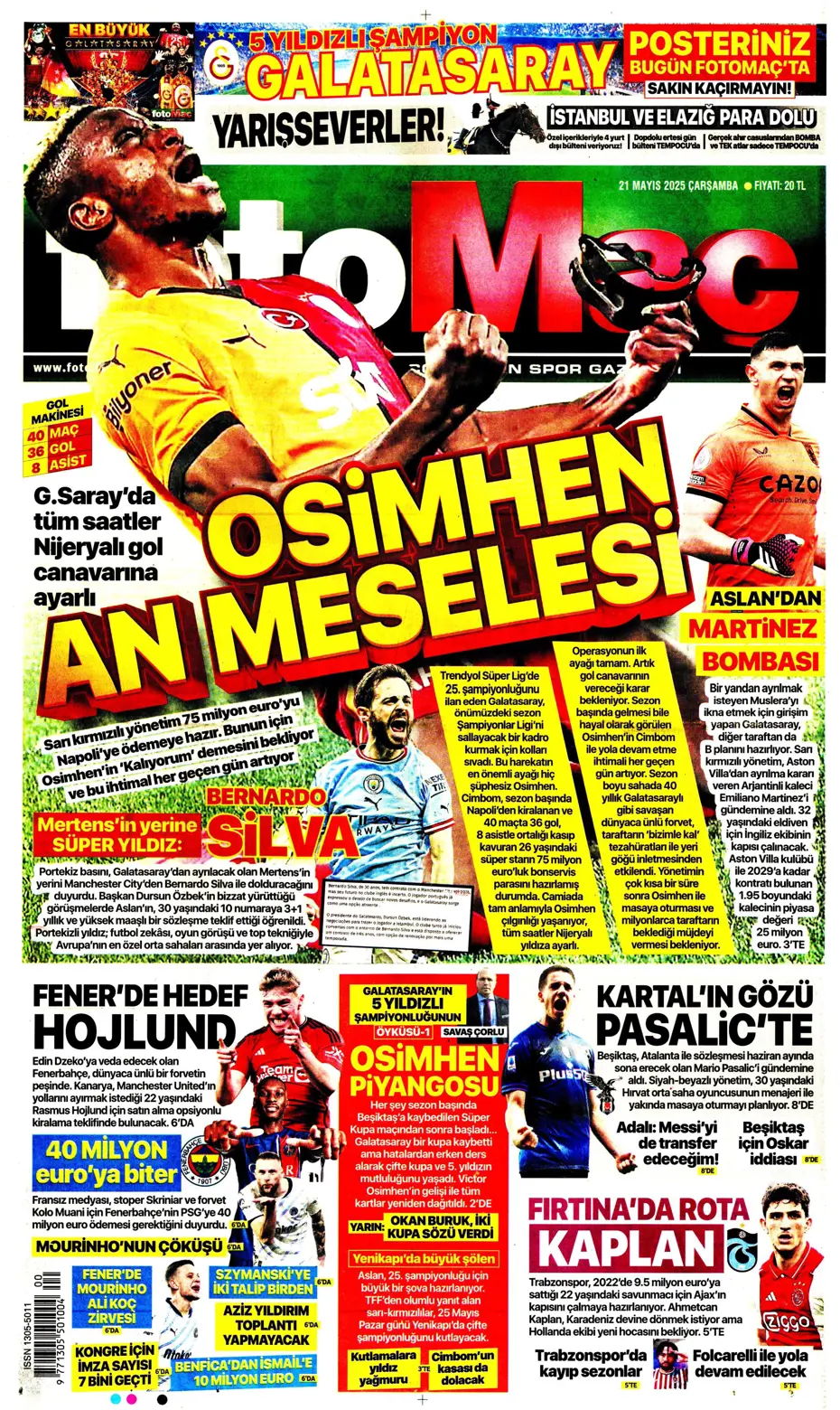 "İşte Sane teklifi" | Sporun manşetleri - 9