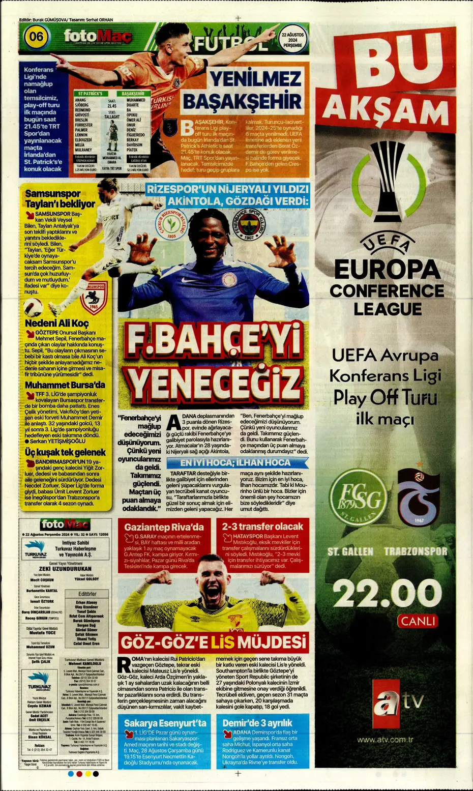 "Batman bile kurtaramadı" | Sporun manşetleri (22 Ağustos 2024) - 16 "Batman bile kurtaramadı" | Sporun manşetleri (22 Ağustos 2024) - 16