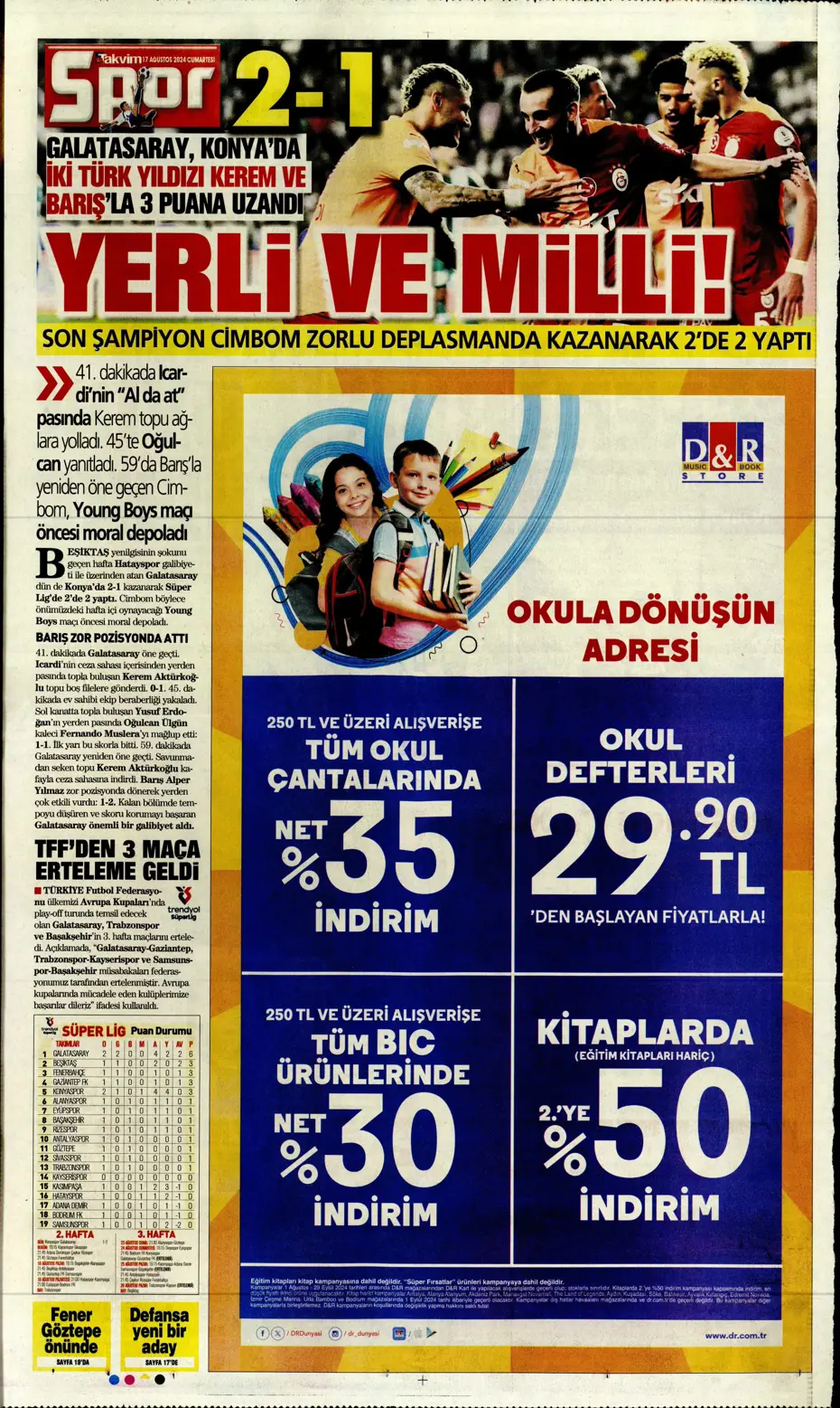 "Fenerbahçe, Fred'in alternatifini buldu" | Sporun manşetleri - 35 "Fenerbahçe, Fred'in alternatifini buldu" | Sporun manşetleri - 35