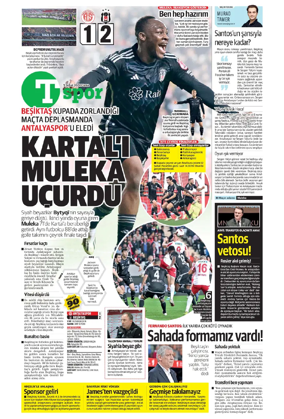 "Icardi &amp; Dzeko'yu geçti" | Sporun manşetleri (9 Şubat 2024) - 27