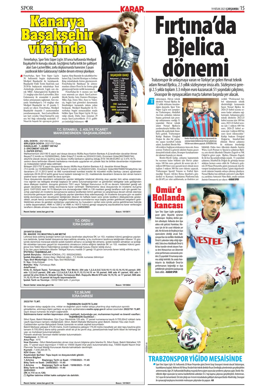 "Galatasaray'ın şov gecesi" | Sporun Manşetleri - 23 "Galatasaray'ın şov gecesi" | Sporun Manşetleri - 23