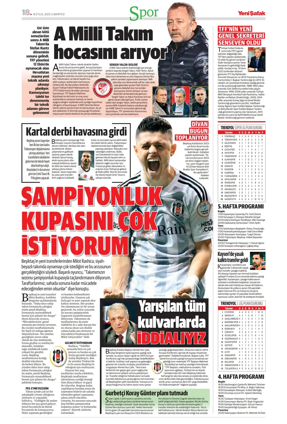 "Süper Lig'de transfer rekoru" | Sporun Manşetleri - 37