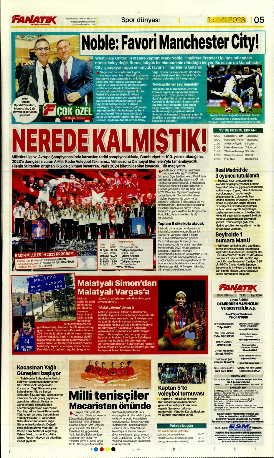 "Kartal'da Xeka seferberliği" | Sporun Manşetleri - 6