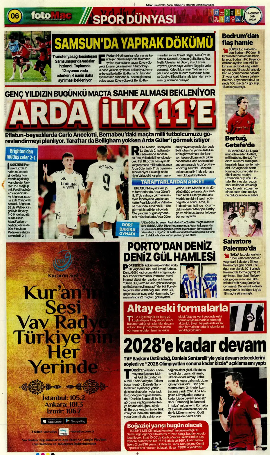 "Fenerbahçe'den yıldız bombardımanı" | Sporun manşetleri - 13 "Fenerbahçe'den yıldız bombardımanı" | Sporun manşetleri - 13