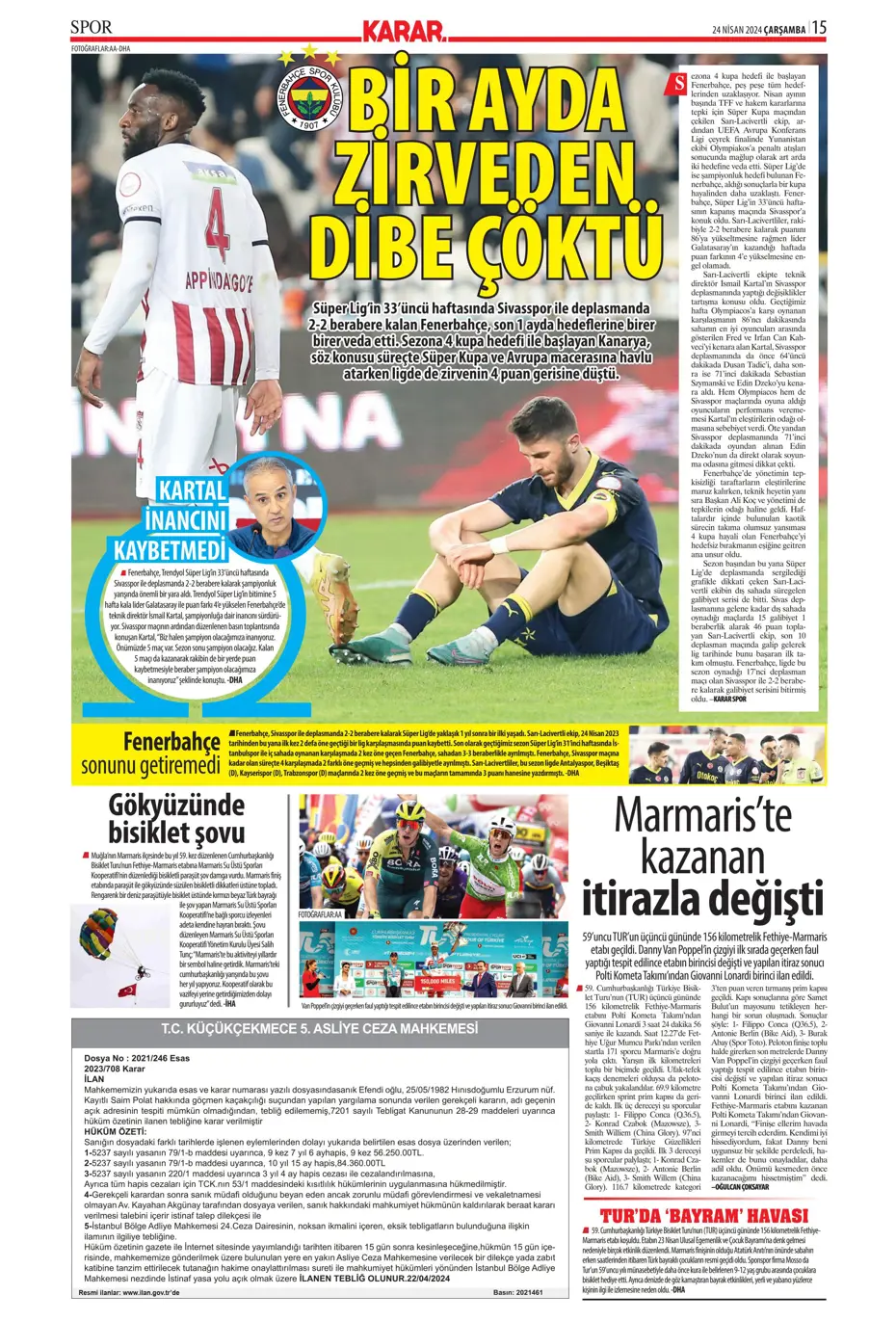 "Yeni Sacha Boey İtalya'dan" | Sporun manşetleri - 18