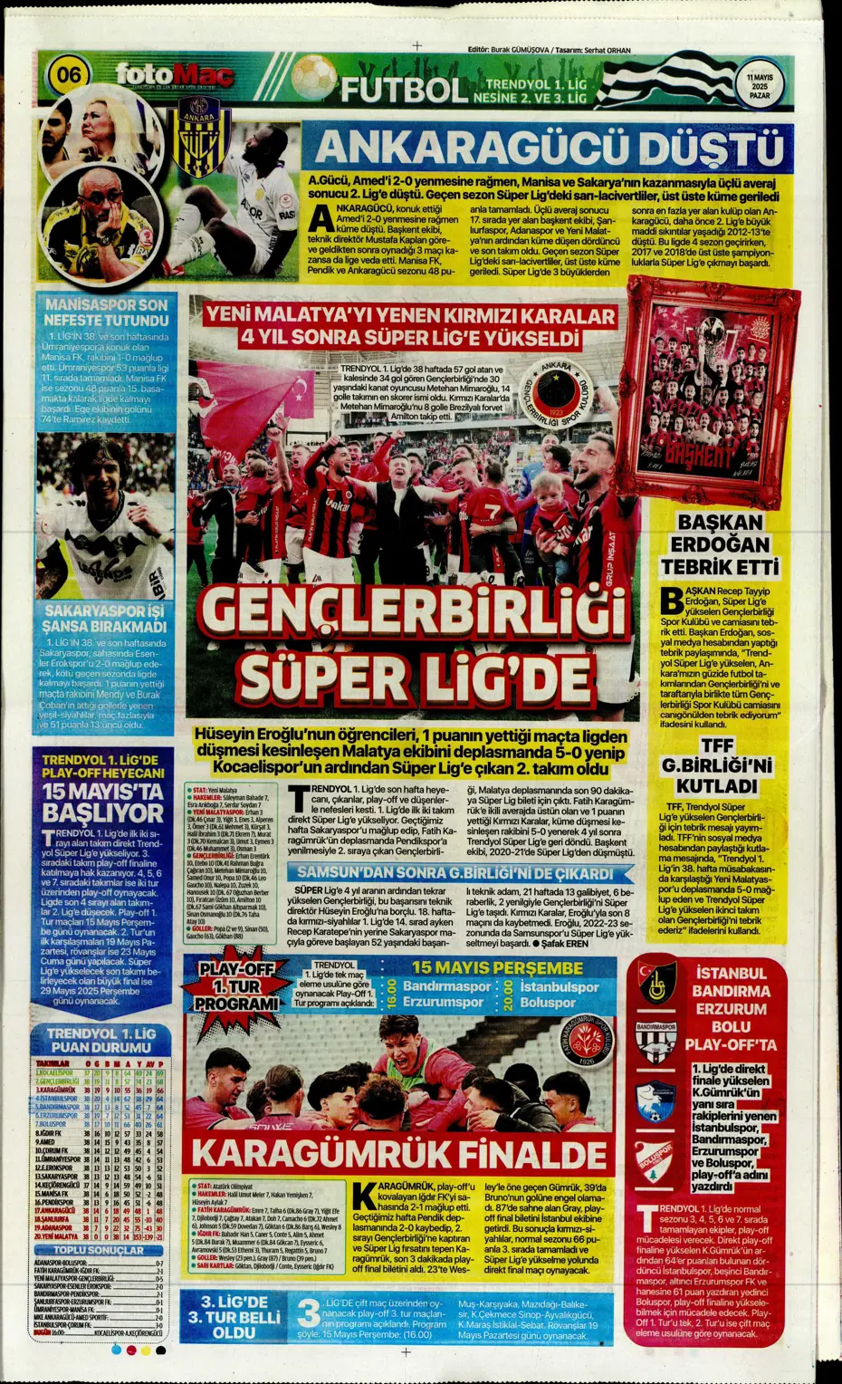 "Cimbom şampiyo..." | Sporun manşetleri - 12