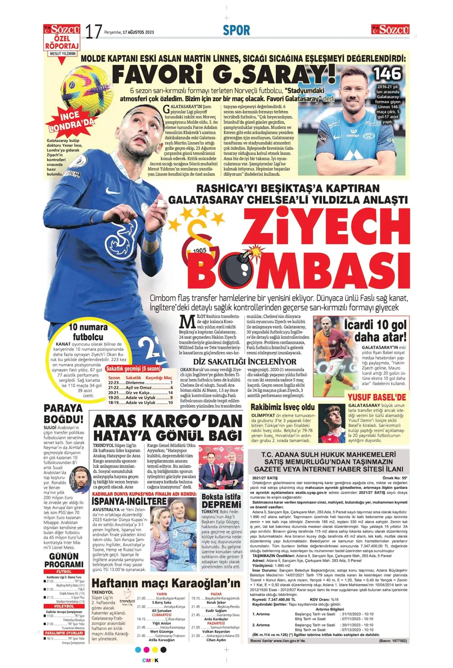 "Anderson Talisca için yoğun mesai" | Sporun Manşetleri - 28