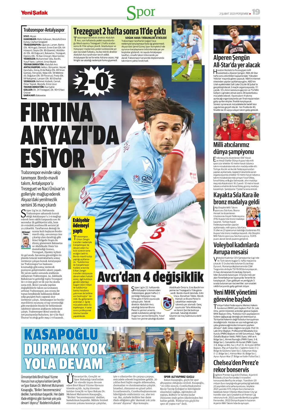 Sporun Manşetleri (2 Şubat 2023) - 47