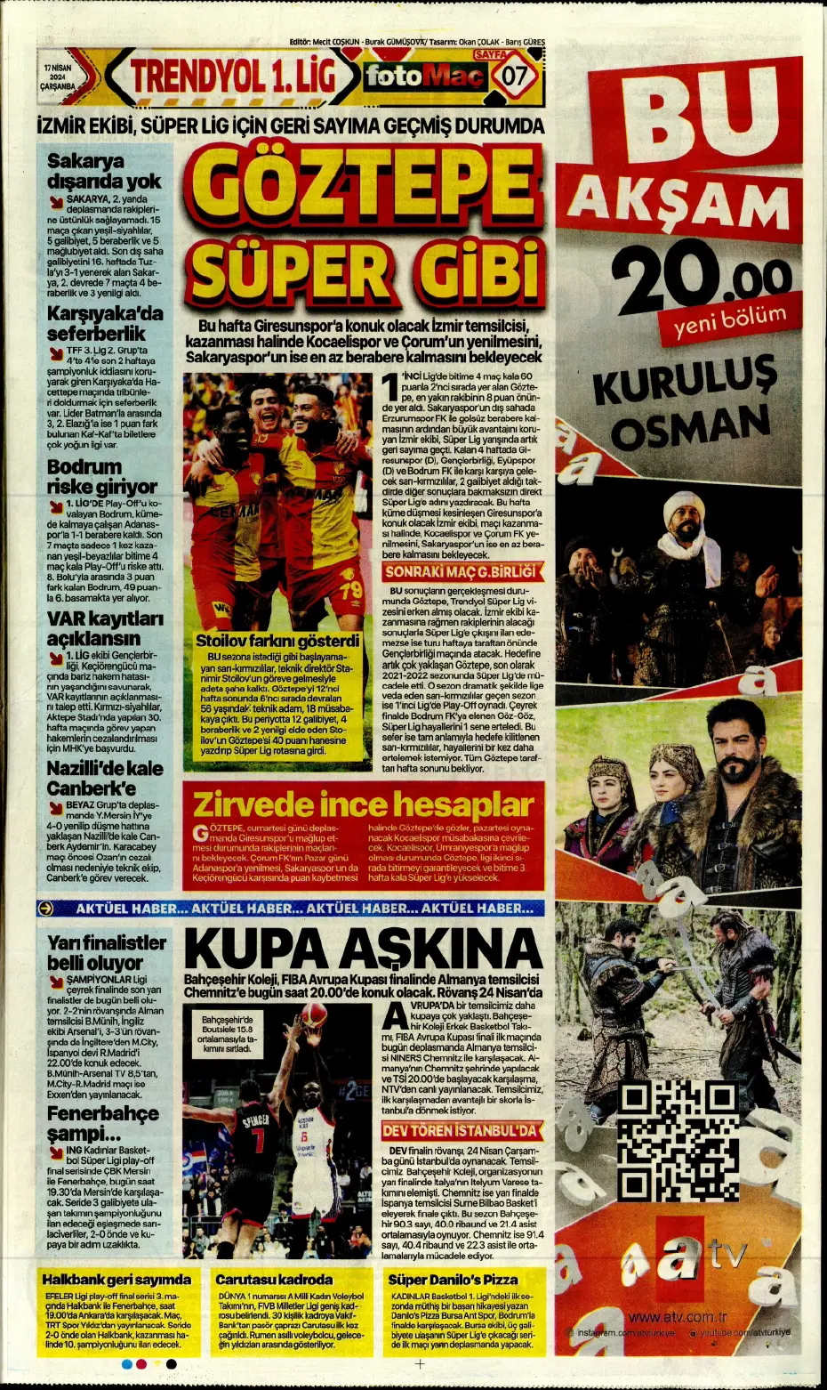 "Fenerbahçe ve Galatasaray'ın Barreiro kapışması" | Sporun manşetleri - 10