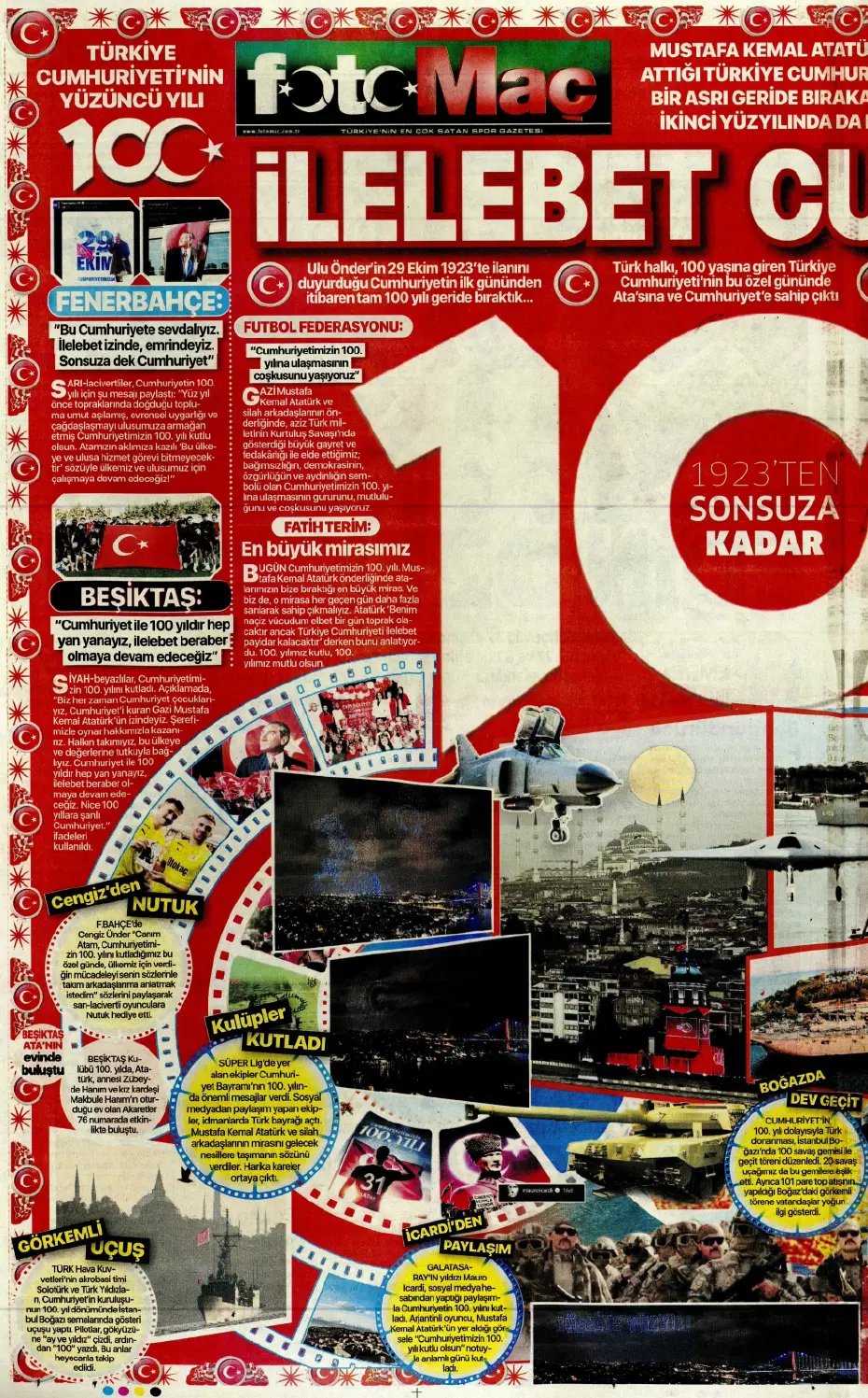 "Fenerbahçe kasırgası" | Sporun manşetleri (30 Ekim 2023) - 11