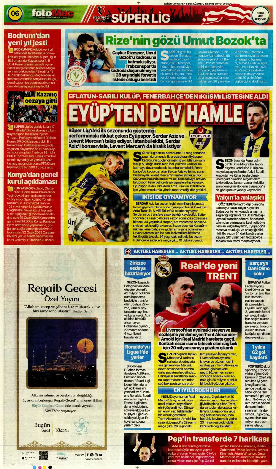 "Yeni transfer bombası Leroy Sane" | Sporun manşetleri - 10