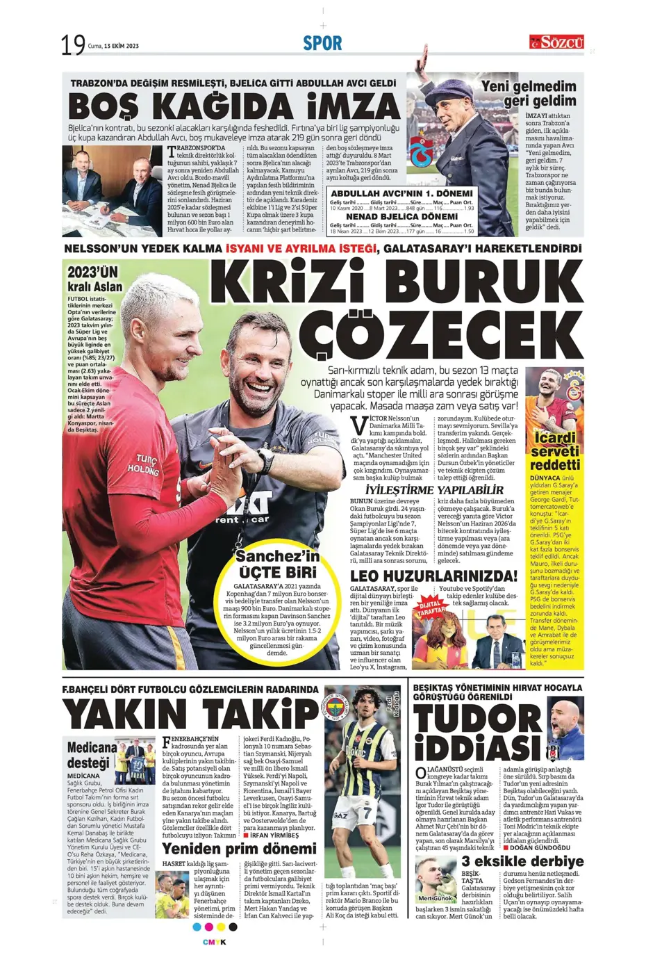 "Barış Yılmaz Türkiye yıkılmaz" | Sporun manşetleri (13 Ekim 2023) - 31 "Barış Yılmaz Türkiye yıkılmaz" | Sporun manşetleri (13 Ekim 2023) - 31